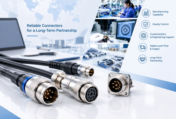 সর্বশেষ কোম্পানি ব্লগ সম্পর্কে How to Evaluate a Circular Connector Manufacturer for Long-Term Supply?