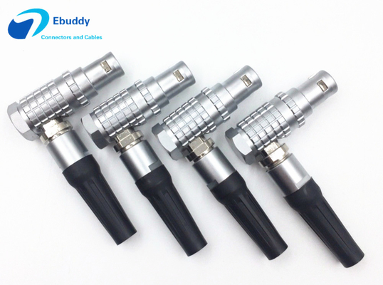 গুণ  LEMO Metal Circular Connector FHG 1B 2 3 4 5 6 7 8 10 14 16 Pin Right Angle Connector Male কারখানা