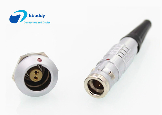 কেনা ওয়াটারপ্রুফ IP68 2 পিন Lemo সংযোজক FGG 0K আকার পুরুষ এবং মহিলা সংযোজকগুলির অনলাইনে উৎপাদন
